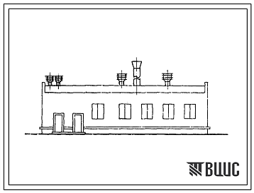 Фасады Типовой проект 903-1-162 Котельные с водогрейными чугунными секционными котлами "Минск-1" . Топливо-природный газ