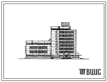Фасады Типовой проект 416-3-13.86 Областной вычислительный центр на 3 ЭВМ (9-этажное здание)