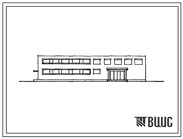 Фасады Типовой проект 416-4-65 Здание бытовых помещений на 150 рабочих для леспромхозов