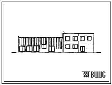Фасады Типовой проект 416-1-229.22.89 Административно-производственный корпус эксплутационной базы газового хозяйства для городов и населенных пунктов с населением 10 тыс. жителей