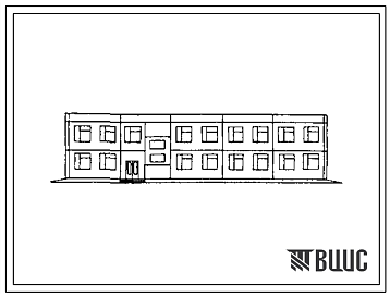 Фасады Типовой проект 501-6-22.12.88 Административно-бытовое здание для грузовых районов железнодорожных станций с бытовыми помещениями 100 человек