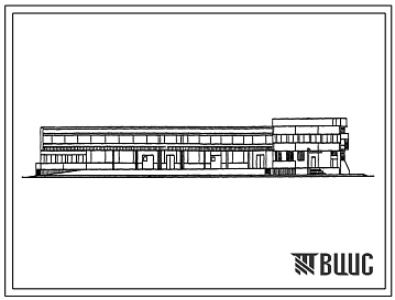 Фасады Типовой проект 701-4-144.87 Главный корпус одноэтажного распределительного холодильника емкостью 3000 т