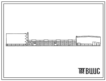 Фасады Типовой проект 709-9-43.85 Прирельсовый механизированный склад запасных частей с высотными стеллажами (Н=16,2 м) без административных помещений разовой емкостью 15 тыс. т