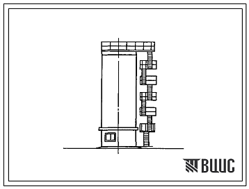 Фасады Типовой проект 509-10.84 Склад сухого песка емкостью 180 м3