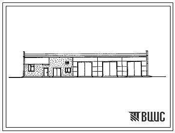 Фасады Типовой проект 503-1-83.91 Гараж на 2 автомашины и 2 автопогрузчика топливного склада гор(рай)топсбыта с годовой программой 15 тыс. т условного топлива