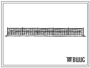 Фасады Типовой проект 701-3-25.88 Склад отапливаемый для хранения продпромтоваров двухпролетный площадью 8500 м2