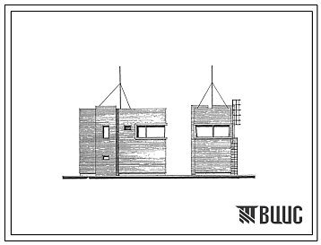 Фасады Типовой проект 501-5-104.88 Маневровая вышка. Тип II. СЗ-79-88. На 7 стативов