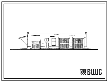 Фасады Типовой проект 505-13/70 Гараж для 3 автопогрузчиков и 4 электропогрузчиков в портах МРФ