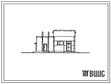 Фасады Типовой проект 904-1-64.86 Компрессорная станция отдельно стоящая на 2-3 компрессора ВШВ-2,3/230