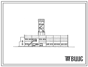 Фасады Типовой проект  903-1-229.86 Котельная с тремя котлами КВ-ГМ-11.63-150. Открытая система теплоснабжения. Топливо - газ и мазут