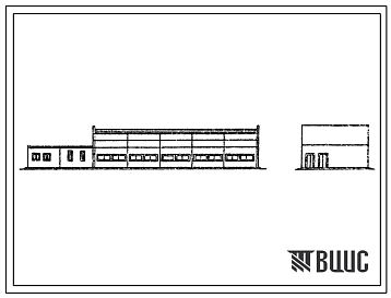 Фасады Типовой проект 902-2-431.87 Насосно-воздуходувная станция с 6 турбокомпрессорами ТВ-175-1,6