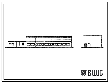Фасады Типовой проект 902-2-431.87 Насосно-воздуходувная станция с 6 турбокомпрессорами ТВ-175-1,6