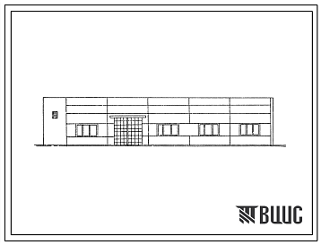 Фасады Типовой проект 902-2-370.83 Здание решеток с 3 механизированными решетками типа РМУ-4