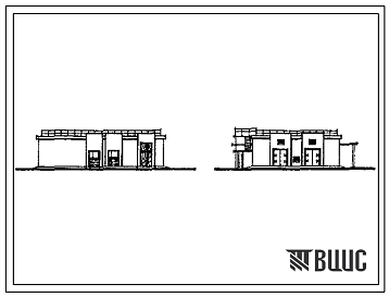 Фасады Типовой проект 902-1-171.91 Канализационная насосная станция производительностью 600–2000 м3/ч, напором 30–55 м с решетками-дробилками при глубине заложения подводящего коллектора 4,0 м (монолитный вариант)