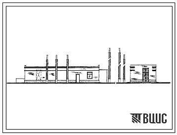 Фасады Типовой проект 902-1-123.87 Насосная станция перекачки нефтешламов производительностью 144 м3/ч (монолитный вариант)