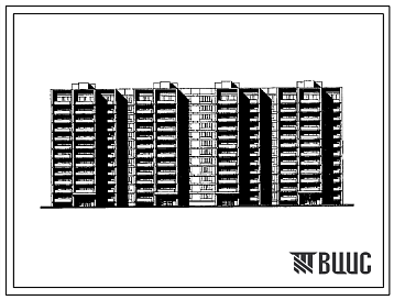 Фасады Типовой проект II-68-04/12-82 12-ти этажные 187-квртирные панельно-блочные жилые дома серии II-68 производства ГМПСМ