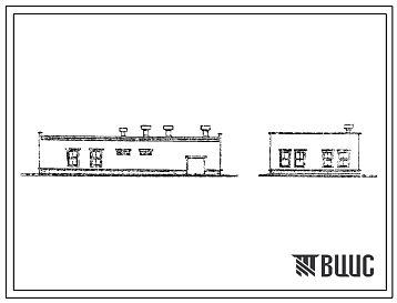 Фасады Типовой проект 902-5-25.86 Насосная станция метантенков объемом 5000 куб.м