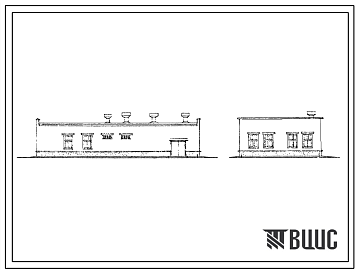 Фасады Типовой проект 902-5-26.86 Насосная станция метантенков объемом 9000 куб.м