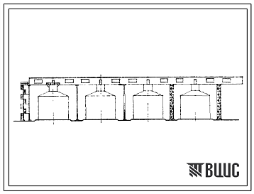 Фасады Типовой проект 902-5-15.86 Резервуар метантенков объемом 1100 куб.м
