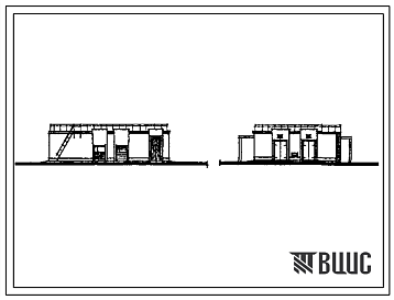 Фасады Типовой проект 902-1-152.88 Канализационная насосная станция производительностью 800–1400 м3/ч, напором 80 м при глубине заложения подводящего коллектора 7,0 м (сборно-монолитный вариант)