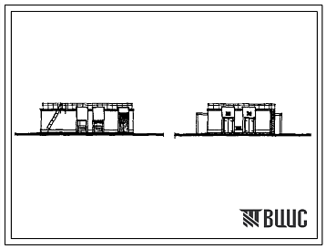 Фасады Типовой проект 902-1-153.88 Канализационная насосная станция производительностью 800–1400 м3/ч, напором 80 м при глубине заложения подводящего коллектора 7,0 м (монолитный вариант)