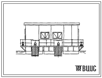 Фасады Типовой проект 901-2-152.87 Плавучие насосные станции гидромеханизированных предприятий нерудных материалов. Насосная станция Д1250-65. Производительность 1250 м3/ч