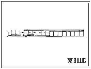 Фасады Типовой проект 709-4-16.89 Центральный технический обменный пункт агрегатов вместимостью 1000 т (в железобетонных конструкциях)