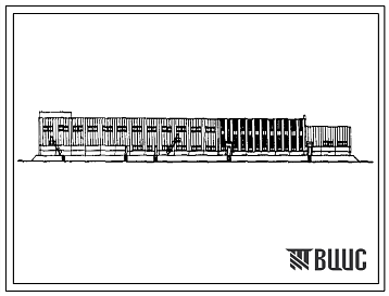 Фасады Типовой проект 701-1-53.88 Главный корпус склада для хранения продовольственных товаров складской площадью 5000 м2 (из ЛМК)