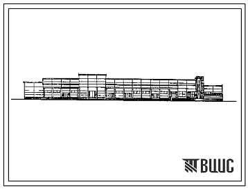 Фасады Типовой проект 701-2-33.87 Главный корпус склада для хранения непродовольственных товаров складской площадью 10 тыс. м2