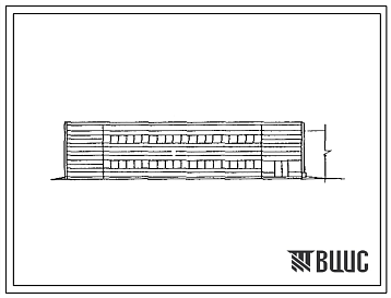 Фасады Типовой проект 503-4-45.87 Производственный корпус для открытых стоянок на 200 грузовых автомобилей (вариант в ЛМК комплектной поставки)