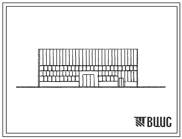 Фасады Типовой проект 506-139.85 Здание для технического обслуживания авиадвигателей (пролет 24 м)