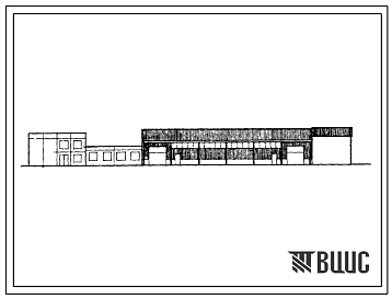 Фасады Типовой проект 506-170.12.89 Главный корпус склада грузового вместимостью 300 т (150 т в сутки)