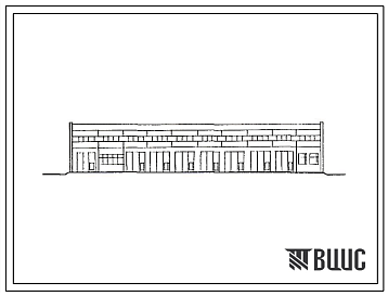 Фасады Типовой проект 503-1-43.86 Производственный корпус автотранспортного предприятия на 150 грузовых автомобилей (для южных районов)