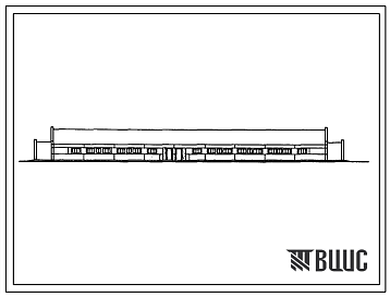 Фасады Типовой проект 801-4-127.86 Здание для содержания 180 телок (для фермы на 400 коров)