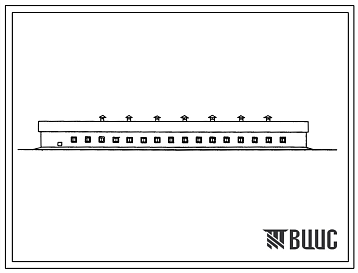 Фасады Типовой проект 801-4-151.13.87 Здание для содержания молодняка крупного рогатого скота на 150 голов возраста от 4 до 18 месяцев