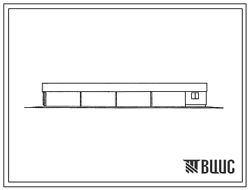 Фасады Типовой проект 801-5-74.89 Доильно-молочный блок на 1 установку УДЛ-Ф-12 Размеры здания - 6x27 + 6x12 м. Расчетная температура: -20, -30, -40°С. Стены и покрытие - асбестоцементные листы по стальным прогонам