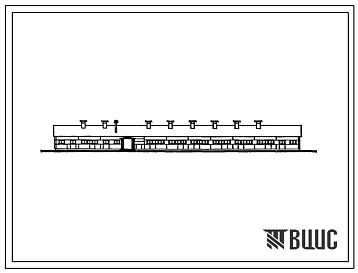 Фасады Типовой проект 802-2-7.83 Свинарник на 335 холостых и супоросных свиноматок, 20 мест ремонтного молодняка и 3 хряка пробника