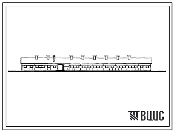 Фасады Типовой проект 802-2-8.83 Свинарник на 335 холостых и супоросных свиноматок, 20 мест ремонтного молодняка и 3 хряка пробника