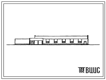 Фасады Типовой проект 802-7-6.92 Блок производственных зданий. Состав - помещения для свиней, кормоприготовительная, помещения для корнеклубнеплодов и концкормов, сарай для зерна, теплая стоянка для машин, навес и помещения для домашнего скота и птицы. Размеры б