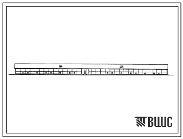 Фасады Типовой проект 805-3-93.87 Птичник на 52 тыс. голов ремонтного молодняка кур в клеточных батареях КБУ-Ф-3. Стены из асбестоцементных панелей