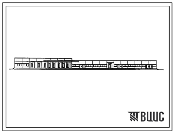 Фасады Типовой проект 805-9-20.86 Подсобно-производственный корпус в блоке с гаражом для крупных птицефабрик