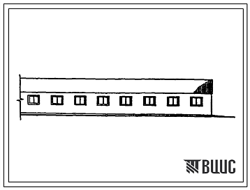 Фасады Типовой проект 807-10-58.83 Стационар на 24 места для коров. Содержание – привязное. Раздача кормов и удаление навоза – вручную. Размеры здания - 9x24 м. Расчетная температура: -20, -30, -40°С. Стены – кирпичные. Покрытие - деревянные плиты по металлодере