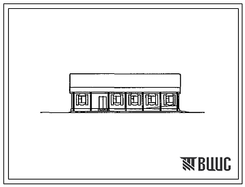Фасады Типовой проект 808-5-51.92 Пасечный дом с хозяйственным блоком на 200 пчелиных семей. Размеры здания - 8x18 м. Расчетная температура: -30°С. Стены – деревянные. Перекрытие - деревянное