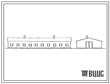 Фасады Типовой проект 808-9-2с.86 СКЛАД ДЛЯ ХРАНЕНИЯ И ПРОПАРИВАНИЯ ОПИЛОК НА 100 ТОНН