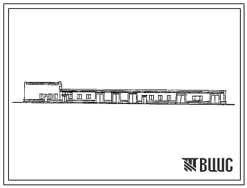 Фасады Типовой проект 810-3-6.87 Блок вспомогательных служб тепличного комбината. Площадью 6 га с кирпичными стенами. Размеры здания - 24x72 м. Расчетная температура: -20, -30°С. Стены – кирпичные. Покрытие -железобетонные плиты по железобетонным балкам