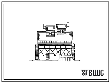 Фасады Типовой проект 812-1-086.86 Реконструкция зерноочистительного комплекса, построенного по типовому проекту 812-11 (с применением ремонтного комплекта оборудования производительностью 25 т/ч)