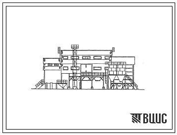 Фасады Типовой проект 812-1-68.86 Цех очистки и сушки зерна производительностью 50 т/ч на базе КЗС-50