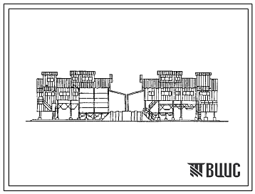 Фасады Типовой проект 812-1-81.86 Цех обработки семян производительностью 2х10 т/ч (на базе двух ЗАВ-25 и двух семяочистительных приставок СП-10А)