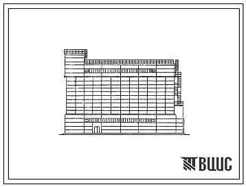 Фасады Типовой проект 813-1-14 Склад обмолоченных семян кукурузы емкостью 5000 т