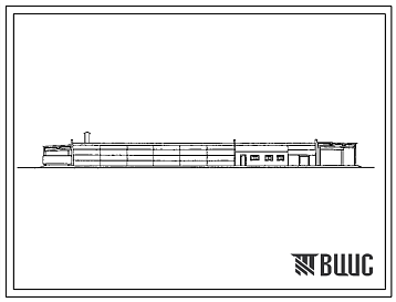 Фасады Типовой проект 813-2-49.88 Хранилище продовольственной моркови (с охлаждением) вместимостью 1000 т. Предназначено для приемки, послеуборочной обработки, хранения продовольственной моркови в условиях активной вентиляции и охлаждения. Размеры здания - 24x70
